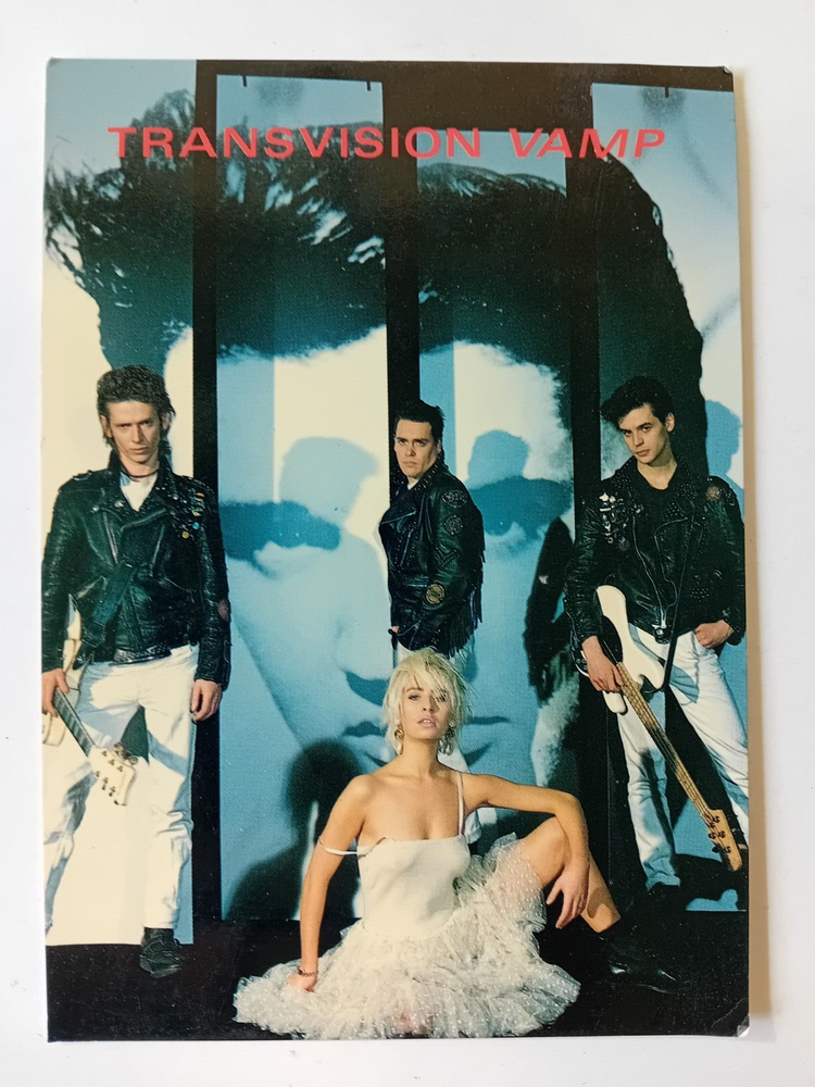 Transvision Vamp Vintage 1989 Postcard