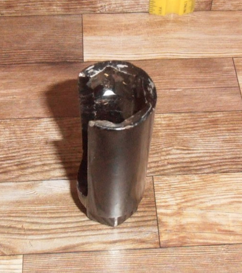 3-1/2" Tall Painted Metal Open Side Deep Well Socket~Unknown Maker /Socket Size