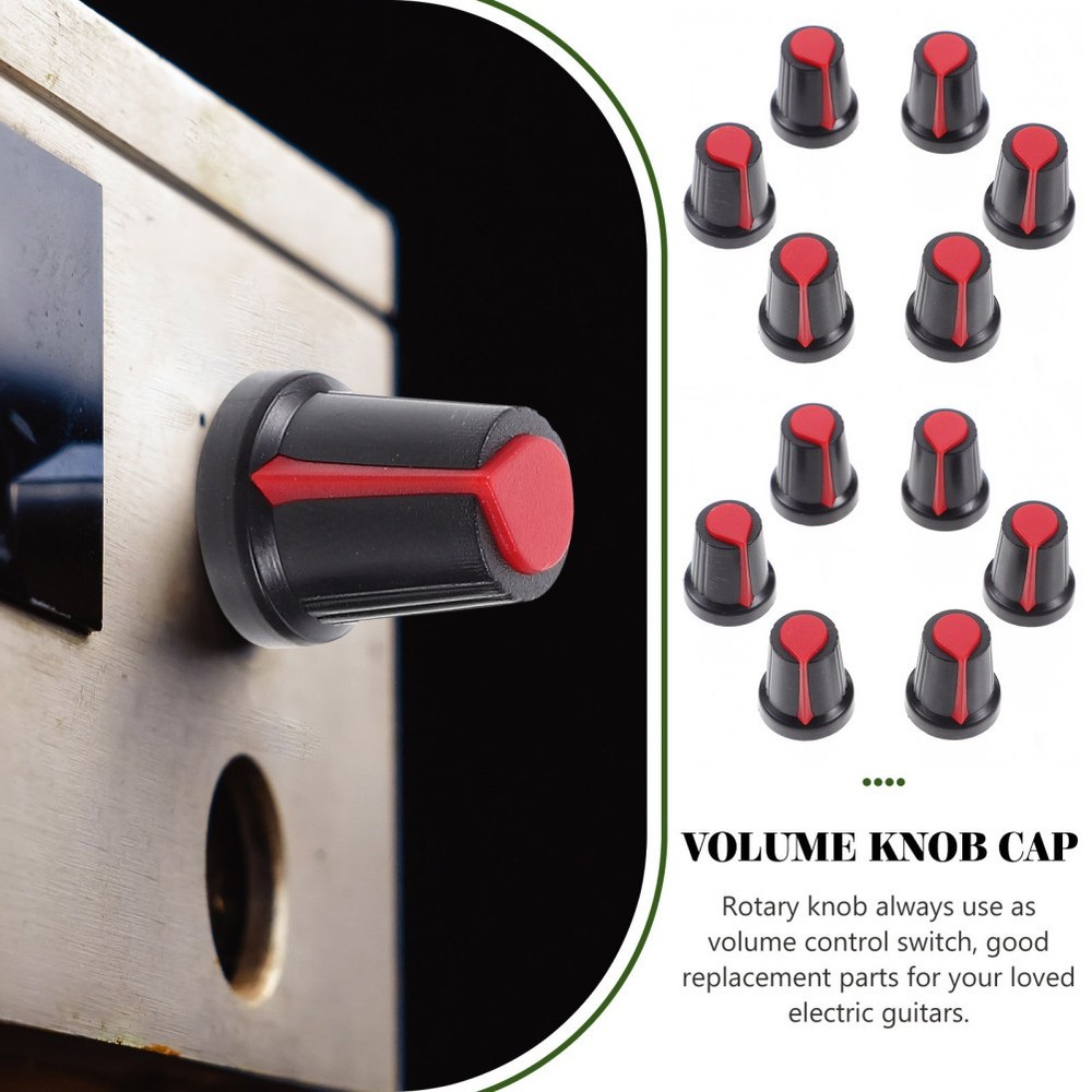 50 Pcs Volume Tone Control Knobs Caps Electric Guitar Replacement Potentiometer