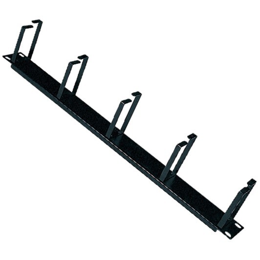 1U Steel 19" Network Rack Mount Cable Management Manager Panel w/5 Fixed D-Rings