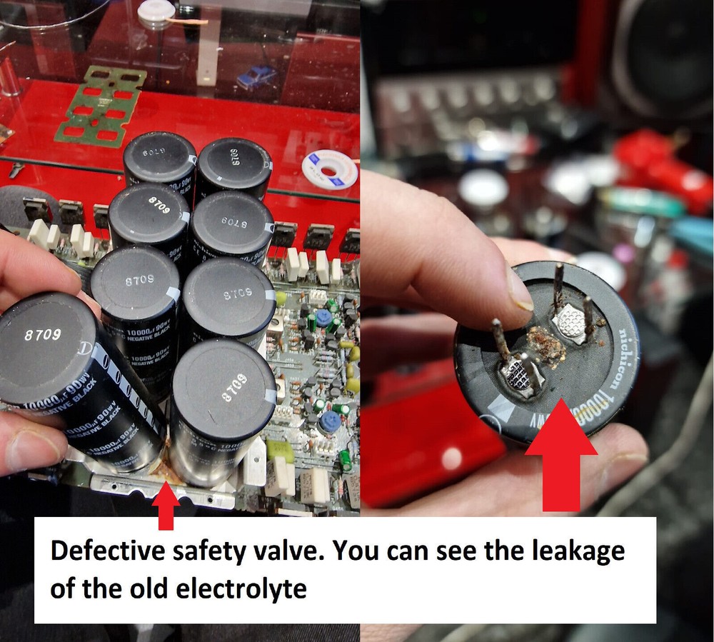 Stereo Preamplifier SONY TA-E2000ESD Repair KIT - all capacitors