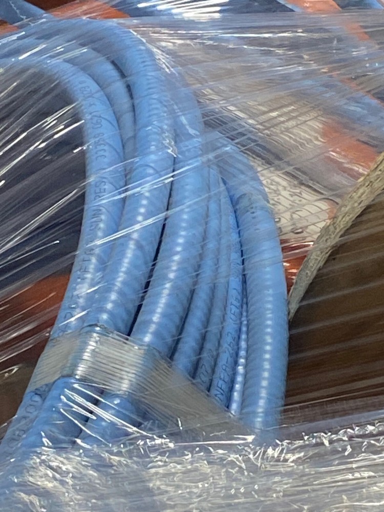 1/2" Plenum-Rated Coax Cable with air dielectric Blue