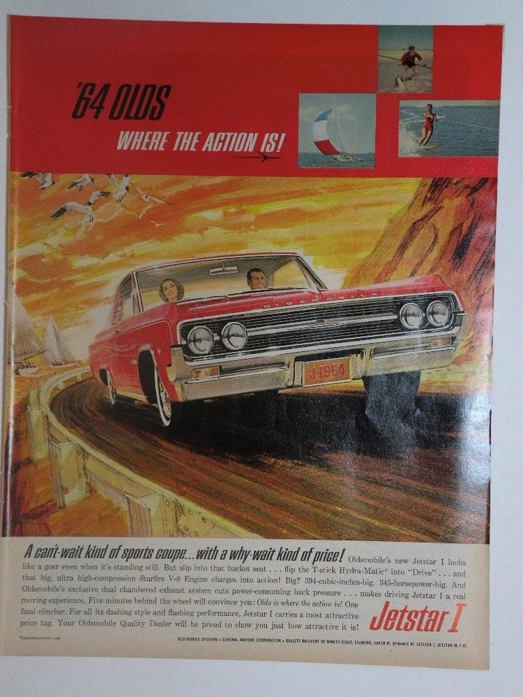 Magazine Ad* - 1964 - Oldsmobile Jetstar I