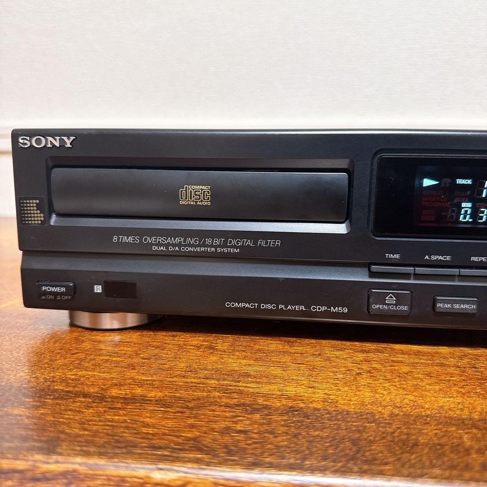 SONY CDP-M59 CD Player 8x Oversampling 18-bit DAC w/New Pickup FullyFunction