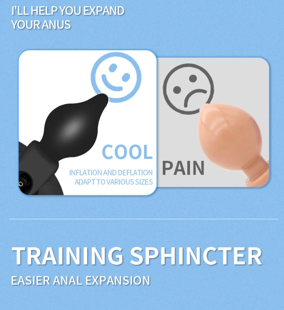 Inflatable Ball Stretcher Dilator Expander Plug Pump Dilator Extreme Speculum