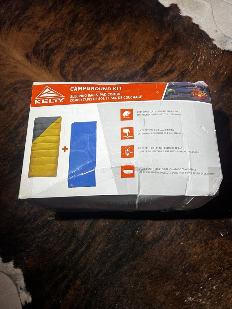 Kelty Campground Kit Sleeping Bag and Pad Combo, NIB