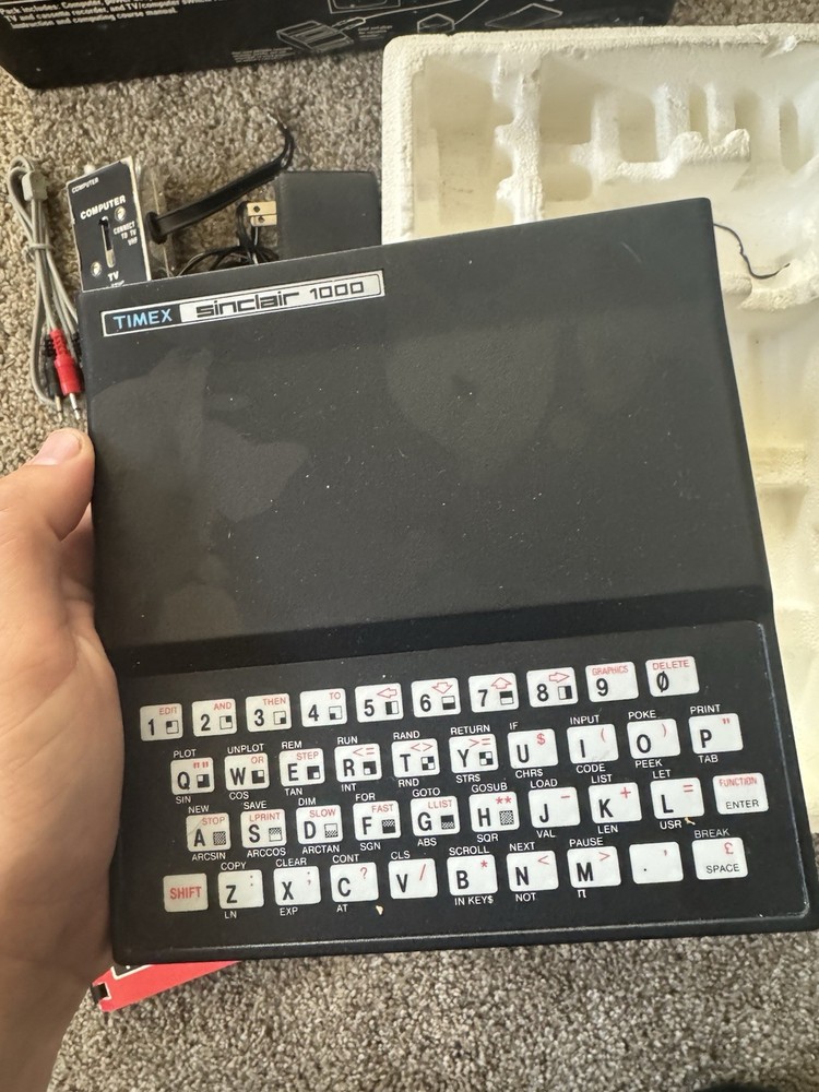 Timex Sinclair 1000 Personal Computer w/ Box Cords Manual Untested