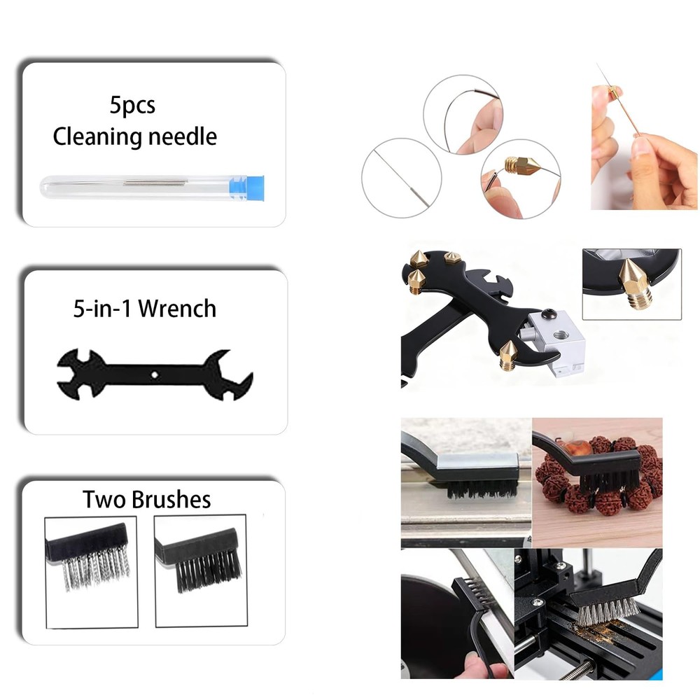 3D Printer Tool Kit, 32Pcs Printing Deburring Kit Box-2