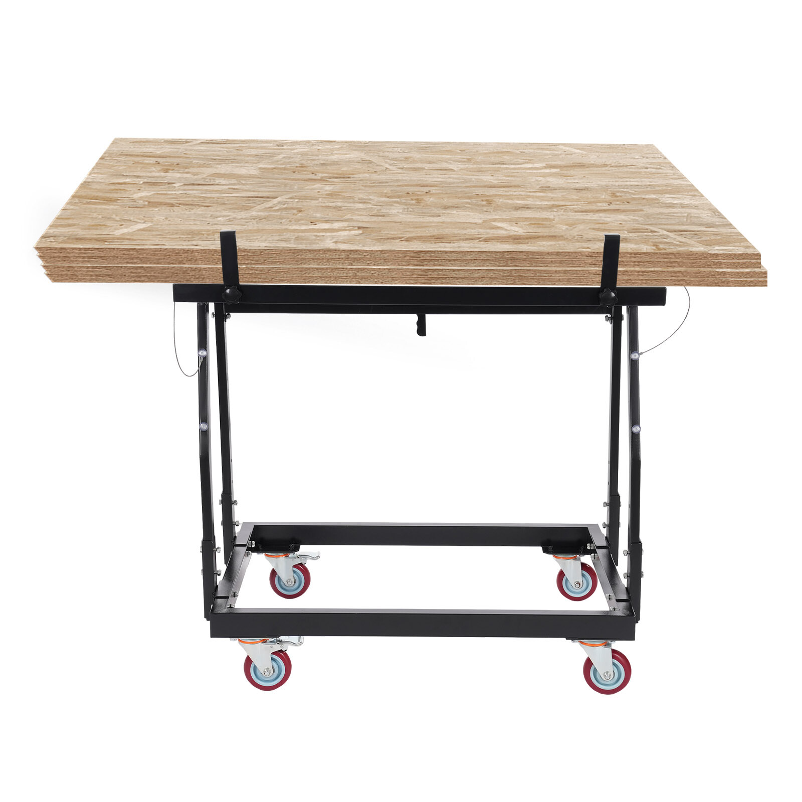 1000lbs Plywood Panel Dolly Trolley Truck 4 Swivel Wheels Tilting Panel Carts