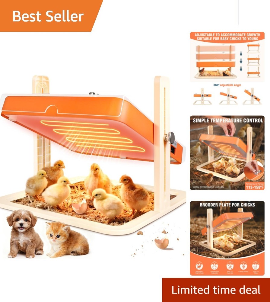 Adjustable Chicken Brooder Heating Plate for Optimal Chick Growth - -Compliant