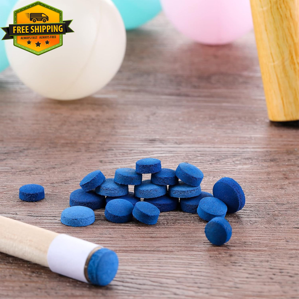 Pool Cue Tips 20 Pack Replacement Billiard Stick Tips with Box