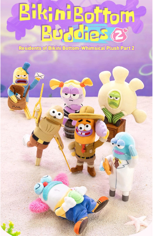 POP MART SpongeBob Bikini Bottom Buddies S2 Plush Blind Box US Ship
