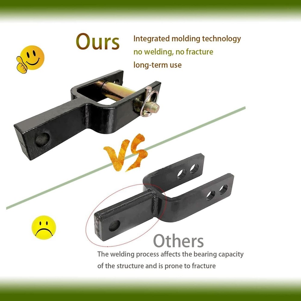 Efficient Quick Hitch Adapter with Powder-Coated Finish for Tractor Versatility