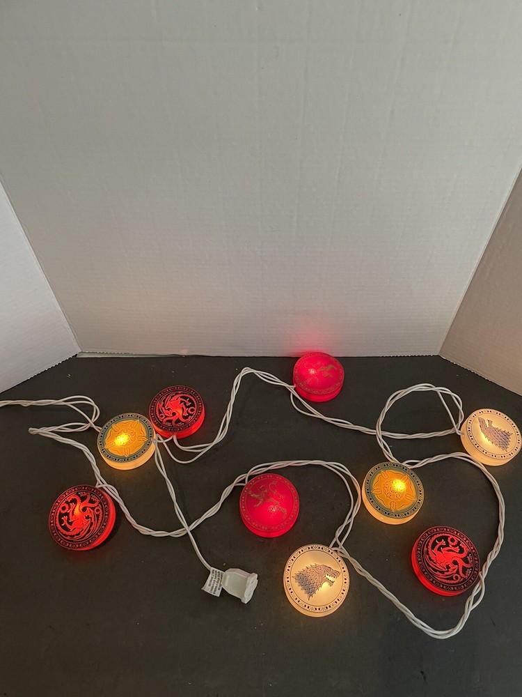 10' String Lights GOT Dragons INDOOR OUTDOOR Good Working Condition Preowned
