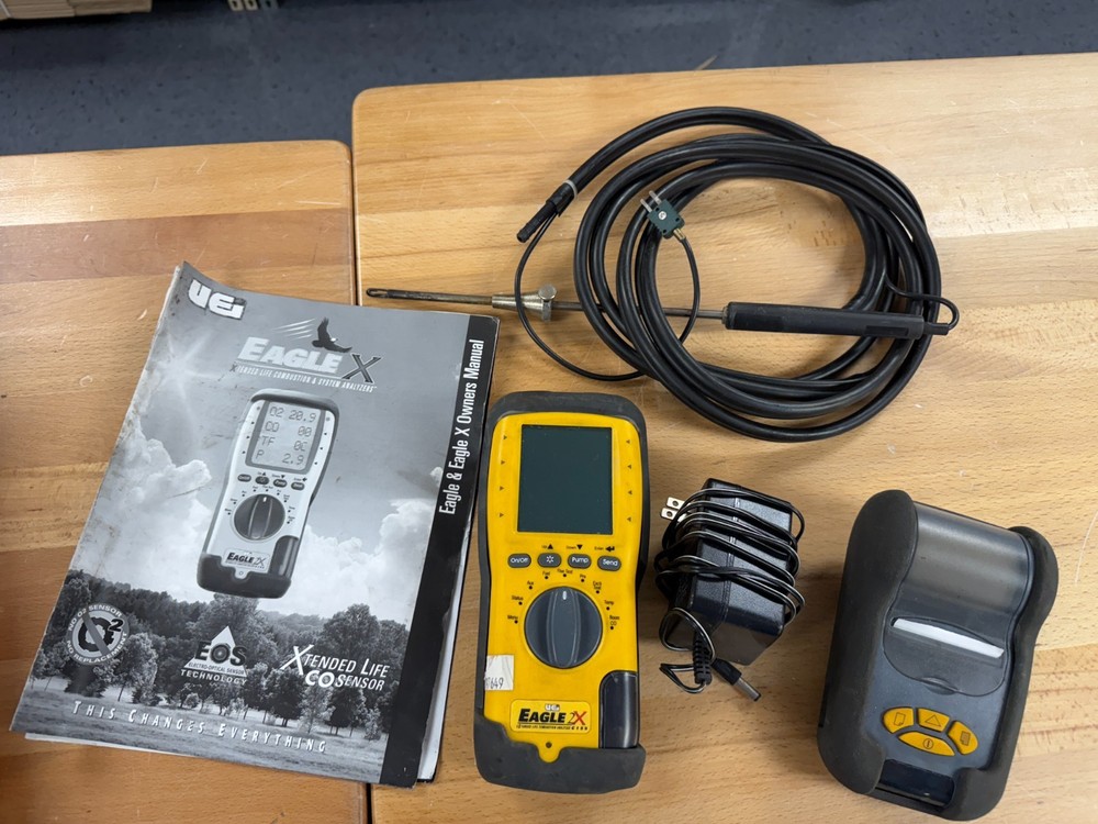 Used UEI C155 Combustion Analyzer with Printer! Works great, No Errors!