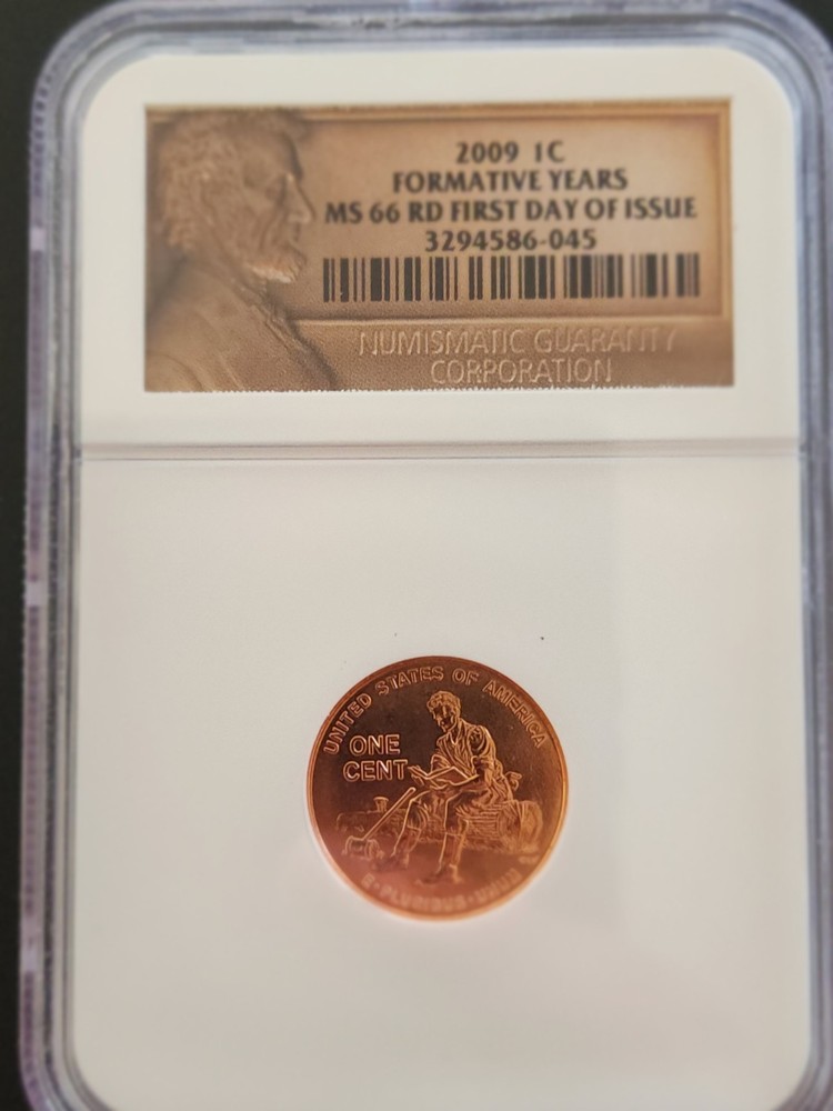 2009 1C Formative Years MS66 RD NGC Lincoln Cent