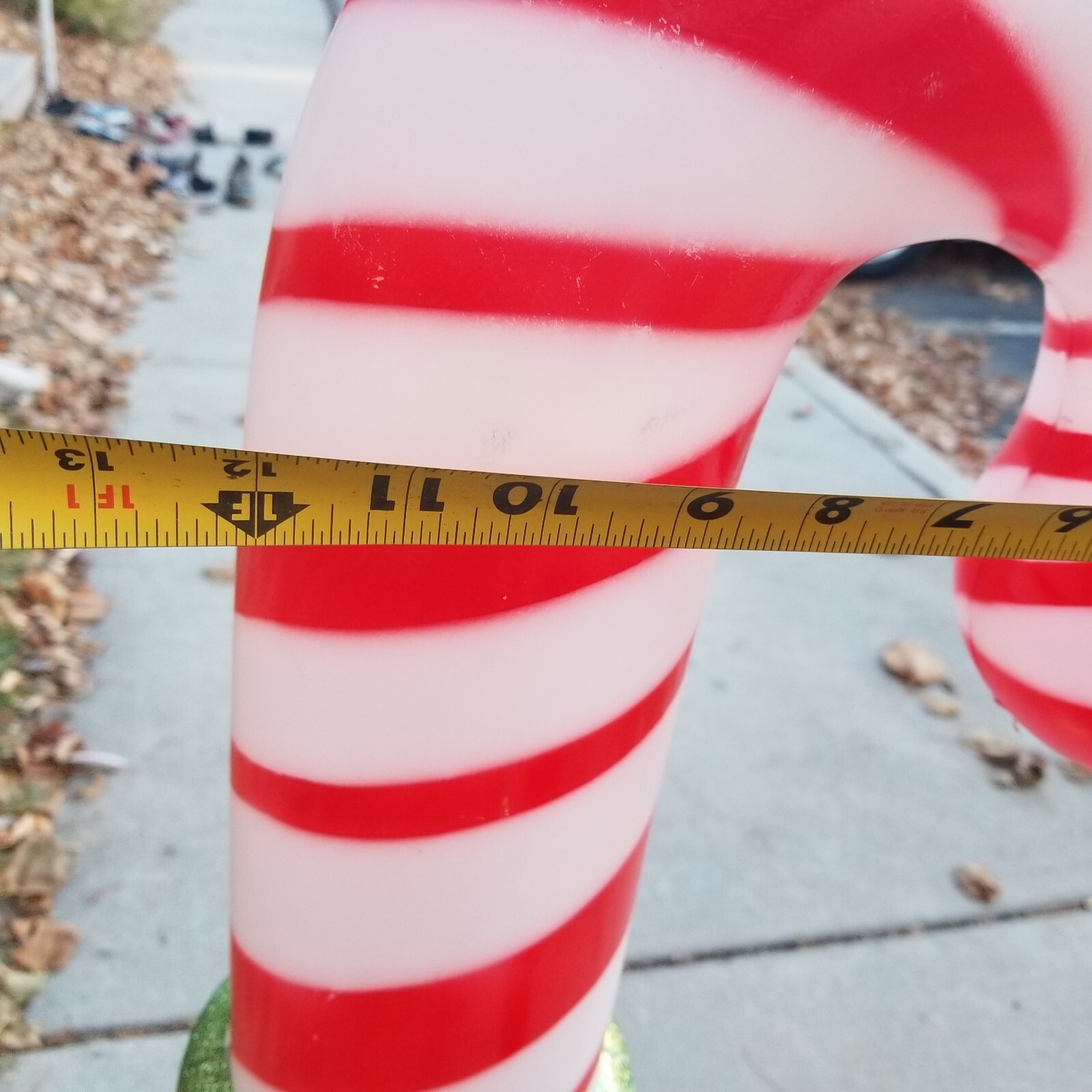 42" Light Up Lighted Gemmy candy cane blow mold Christmas decor Vtg Peppermint