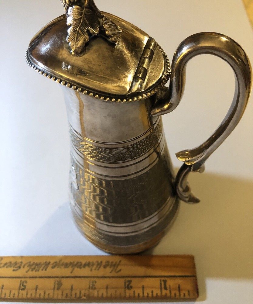 Antique Silver Syrup Pitcher