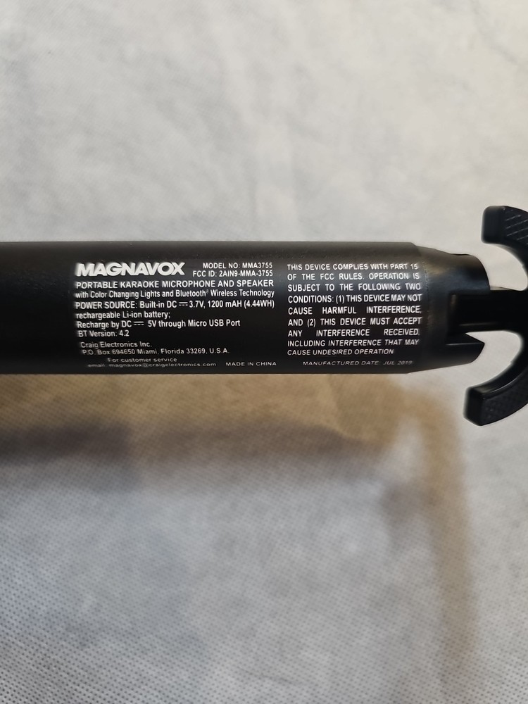 Magnavox Karaoke Microphone