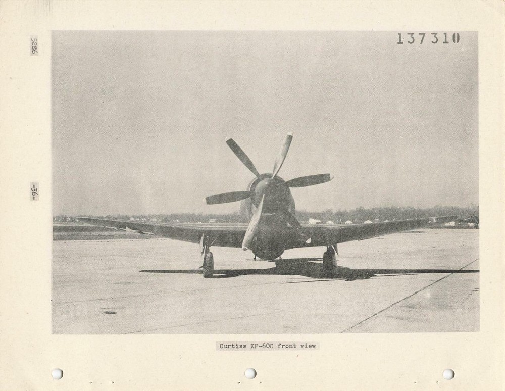 1945 AAF CURTISS-WRIGHT XP-60A,C,E FIGHTER INSPECTION, PERFORMANCE,ACCEPTANCE-CD