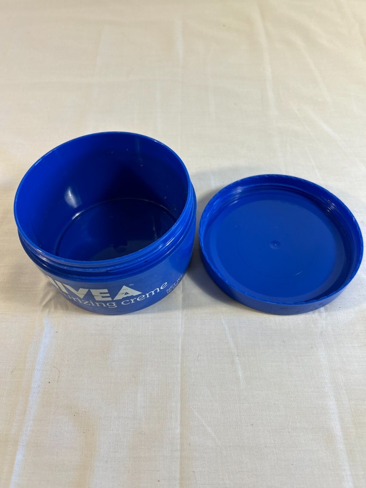vtg Nivea Empty Container Only Blue Plastic Lid For Nivea Moisturizing Cream