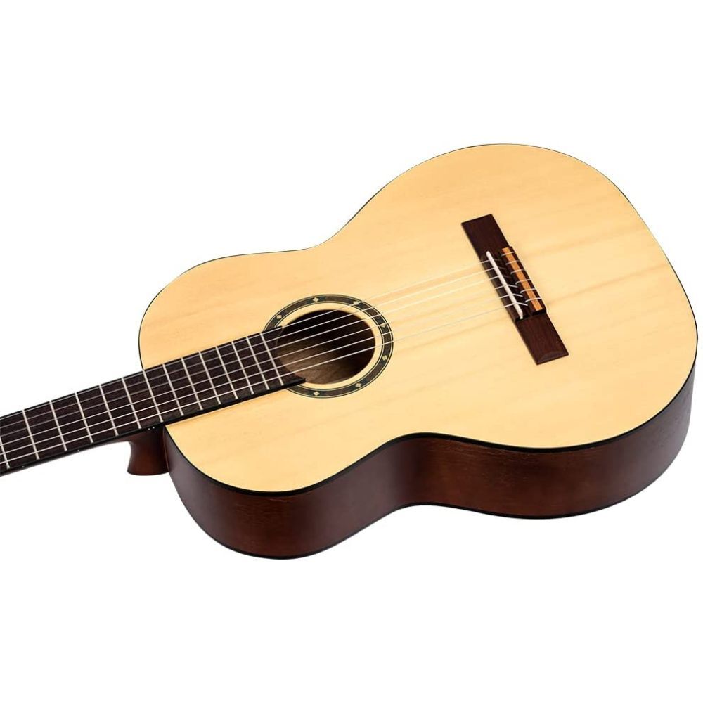 Ortega Guitars 6 String Student Series Pro Solid Top Nylon Classical Guitar
