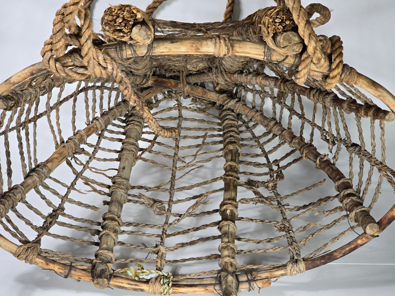 Antique 1920's Era Pacific Northwest Salish Native Handmade Large Burden Basket