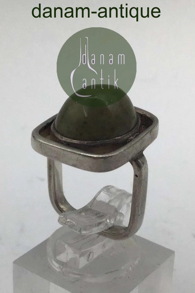A Ring Sterling Silver Ring with Mosagat
