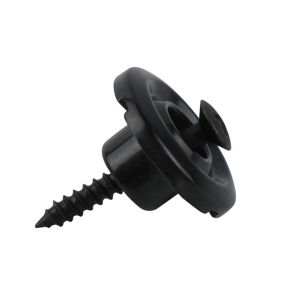 2PCS Black Bass Guitar String Tree Retainers String Guide Round Shape Metal