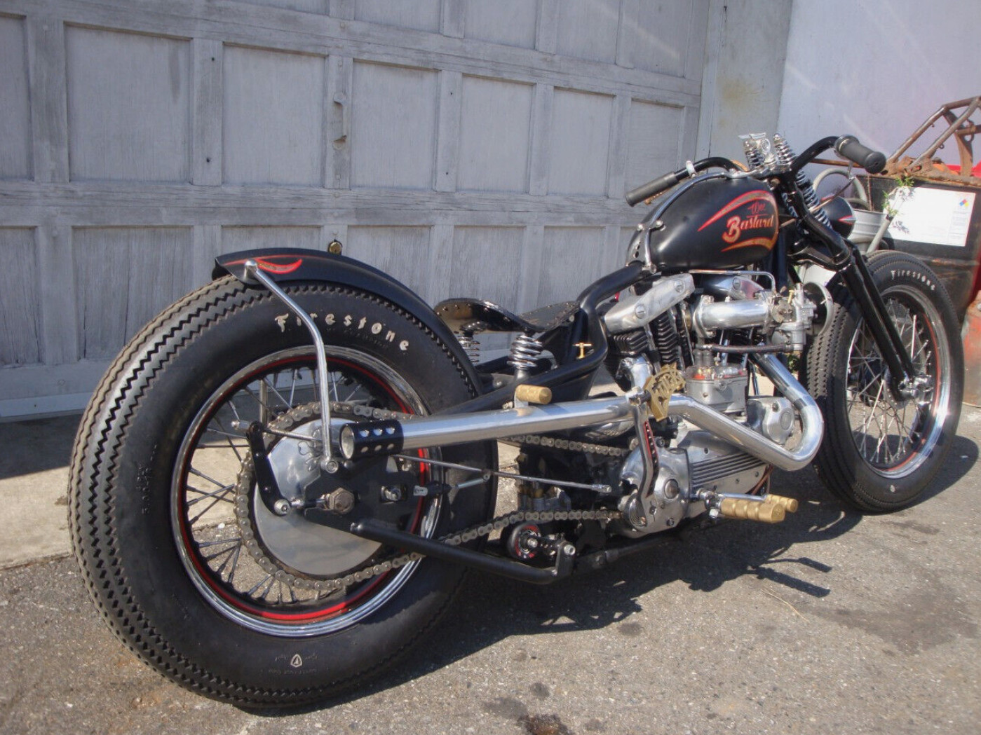 MONSTERCRAFTSMAN Motorcycle Chain Tensioner Weld-On Powell Chopper Bobber Cafe