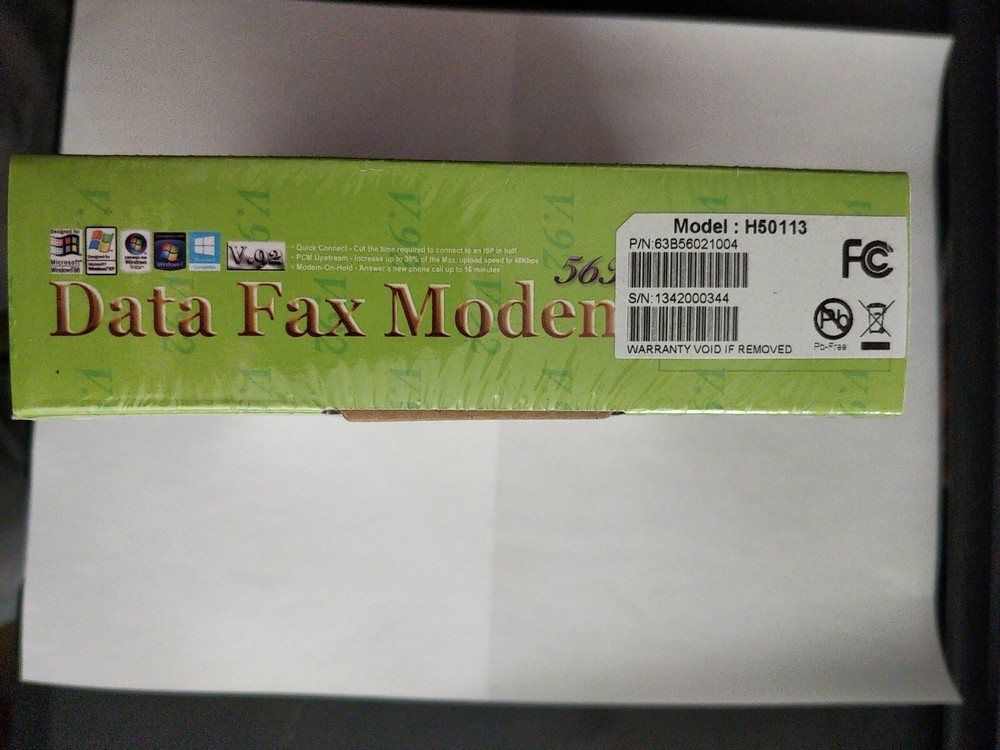 HiRO H50113 V92 56K External USB Data Fax Dial Up Internet Modem