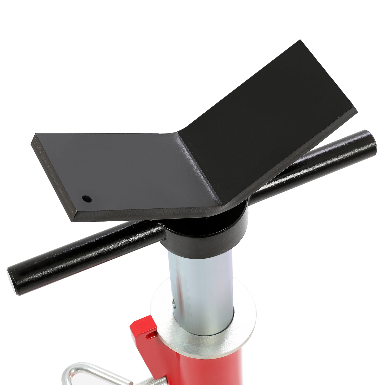 28"-52" Height 2500LB Steel Red V-Head Pipe Stand Folding Tripod Jack