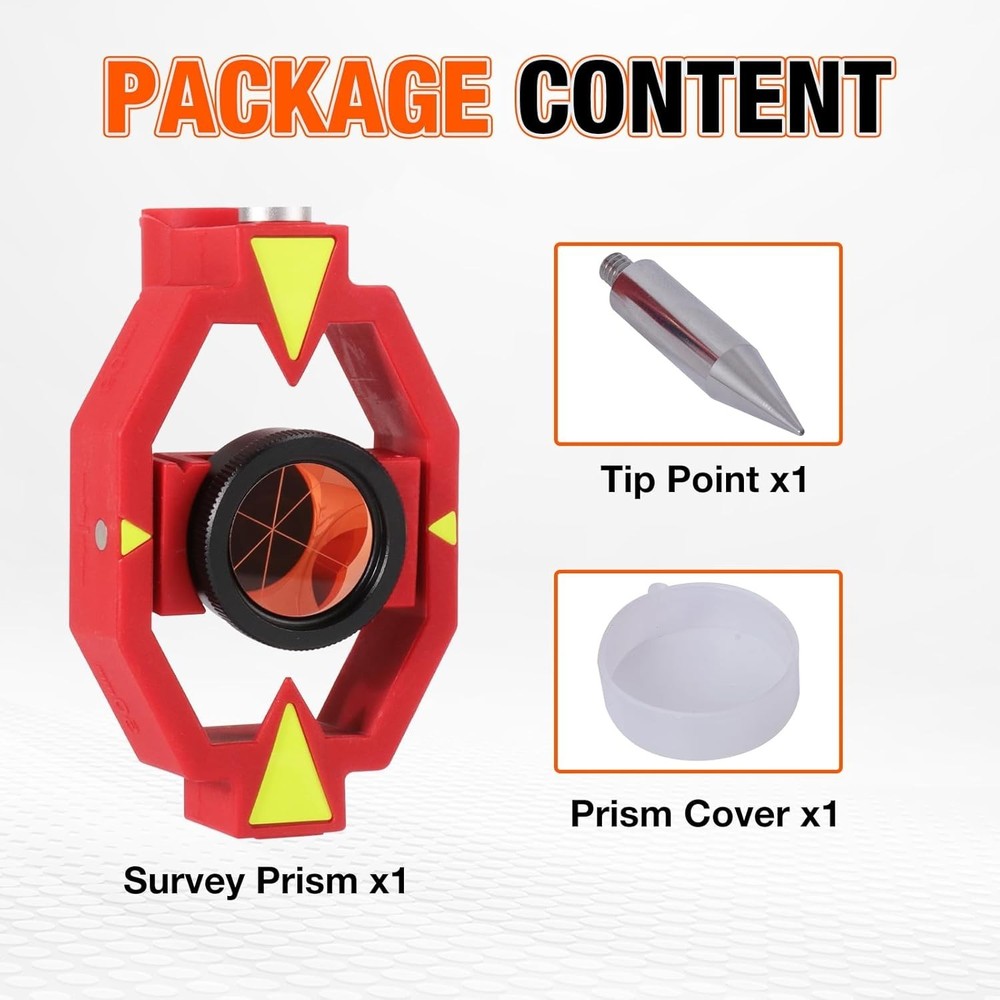 Lightweight Mini Prism Surveying Tool with Manual Operation and Adjustable Setup