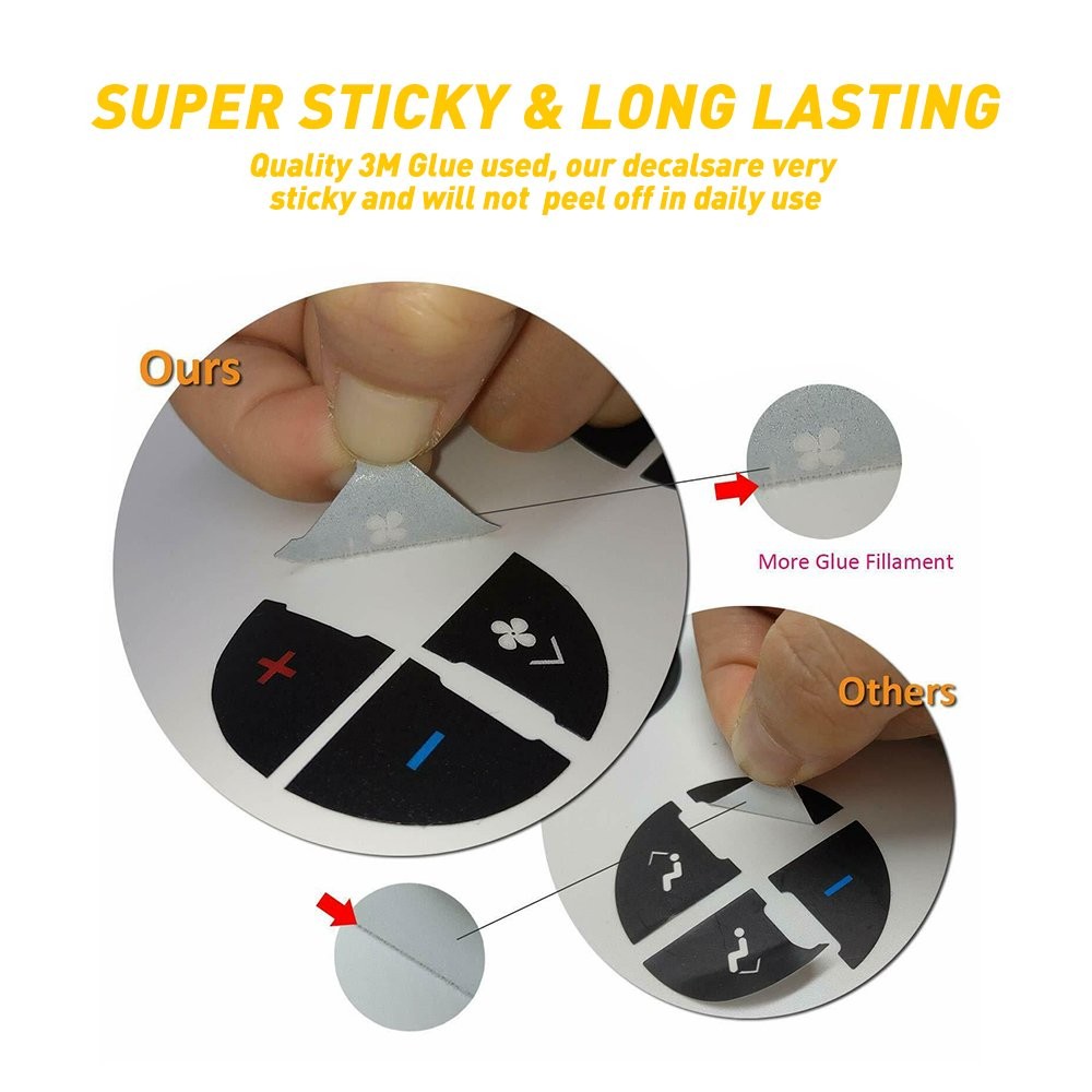 A/C Climate Control Button Repair Decal Sticker for Chevy Silverado Tahoe 07-14