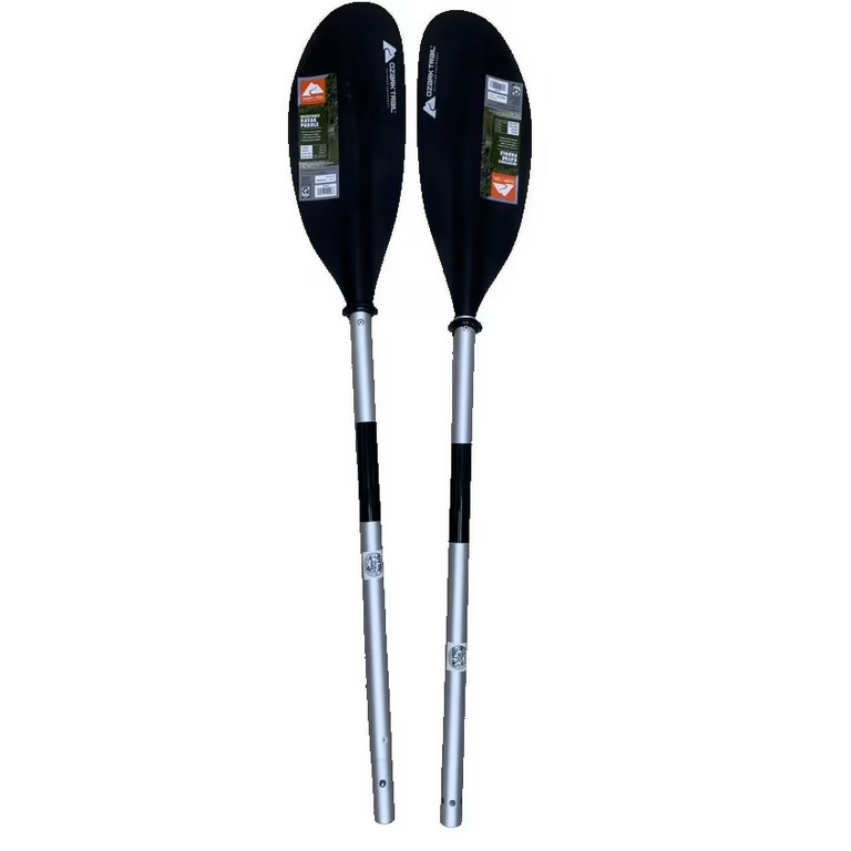 Ozark Trail Adjustable Black Aluminum Kayak Paddle, 87 inch