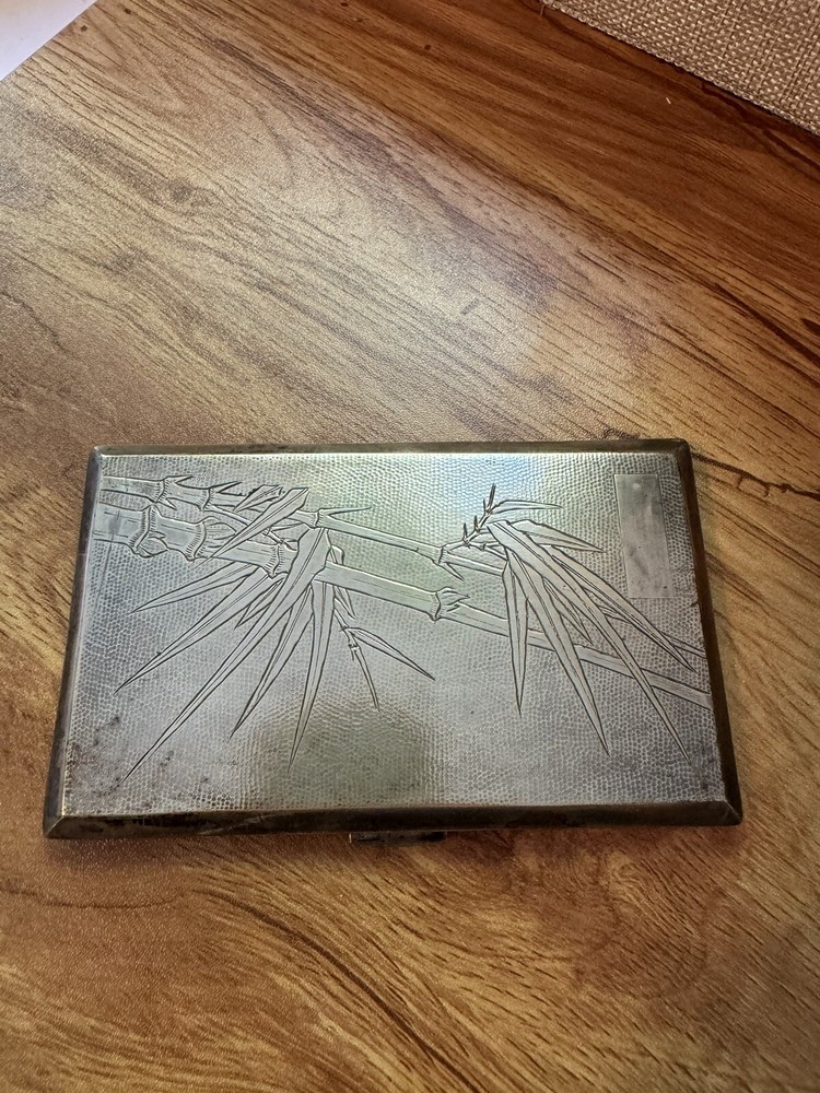 Vintage Sterling Silver Bamboo Cigarette Holder