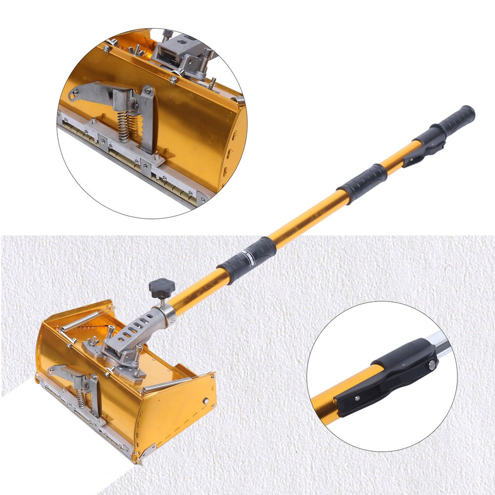 10" Drywall Taping Tools Flat Finishing Box Set w/ Extendable Handle
