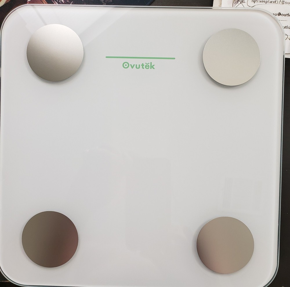 Ovutek Royyt+ Mini Smart Body Fat Scale White Digital Multi User iOS Android