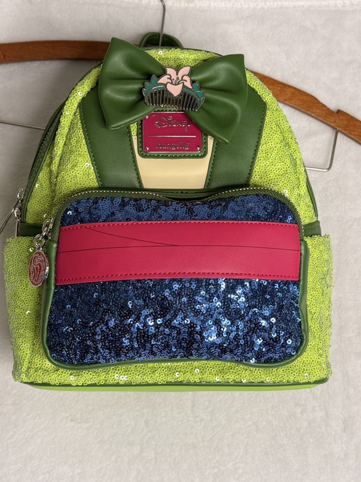 NEW EXCLUSIVE DROP: Loungefly Disney Princess Mulan Sequin Mini Backpack