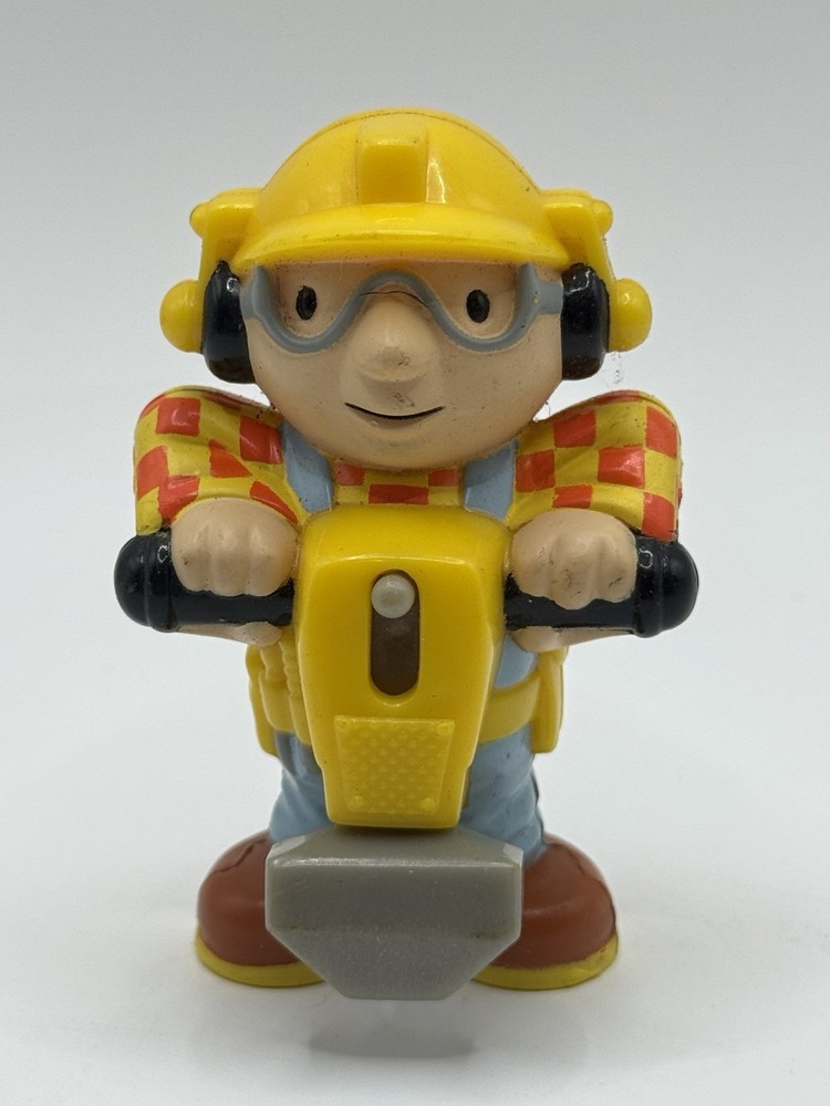 Jackhammering Bob the Builder Toy  Figure 2000 Hasbro