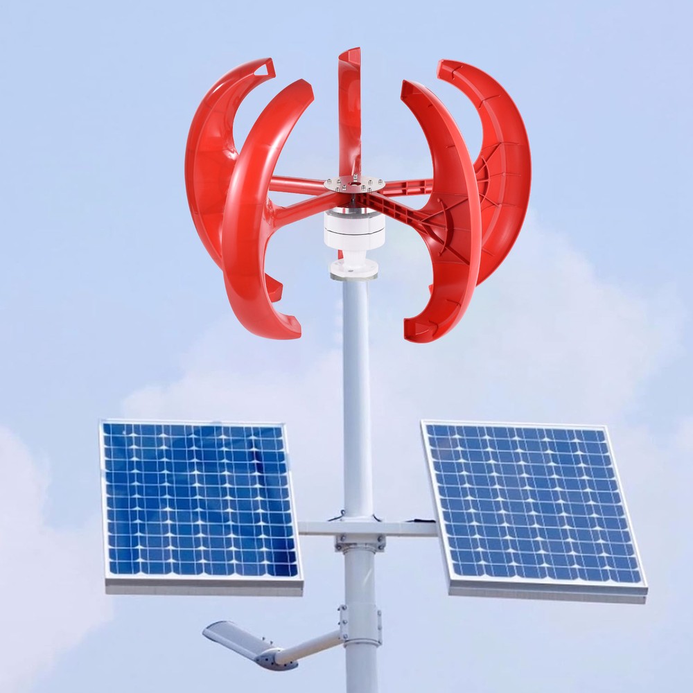 1000W 24V Vertical Axis Wind Power Turbine Generator Controller Home Windmill---