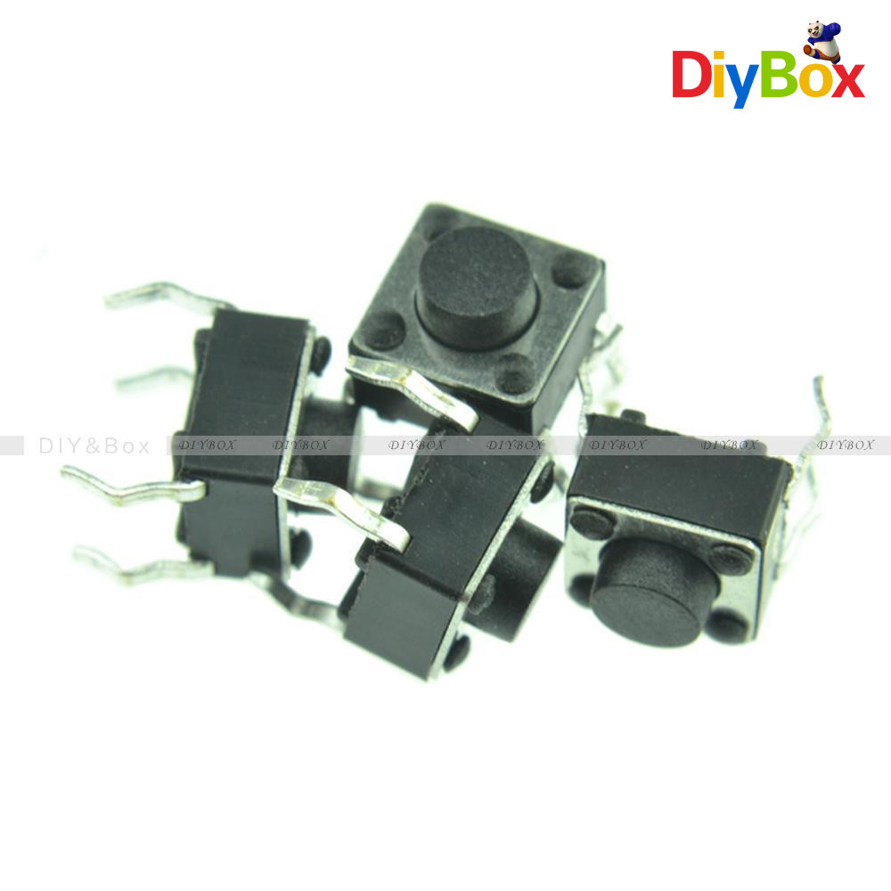 100PCS 6x6 3.1mm-13mm SPST Mini Micro Momentary Tactile Push PCB Button Switch