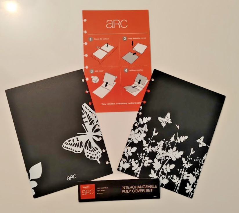 ARC Poly 50051 Cover Set – Customizable Notebook System. Butterfly Design.