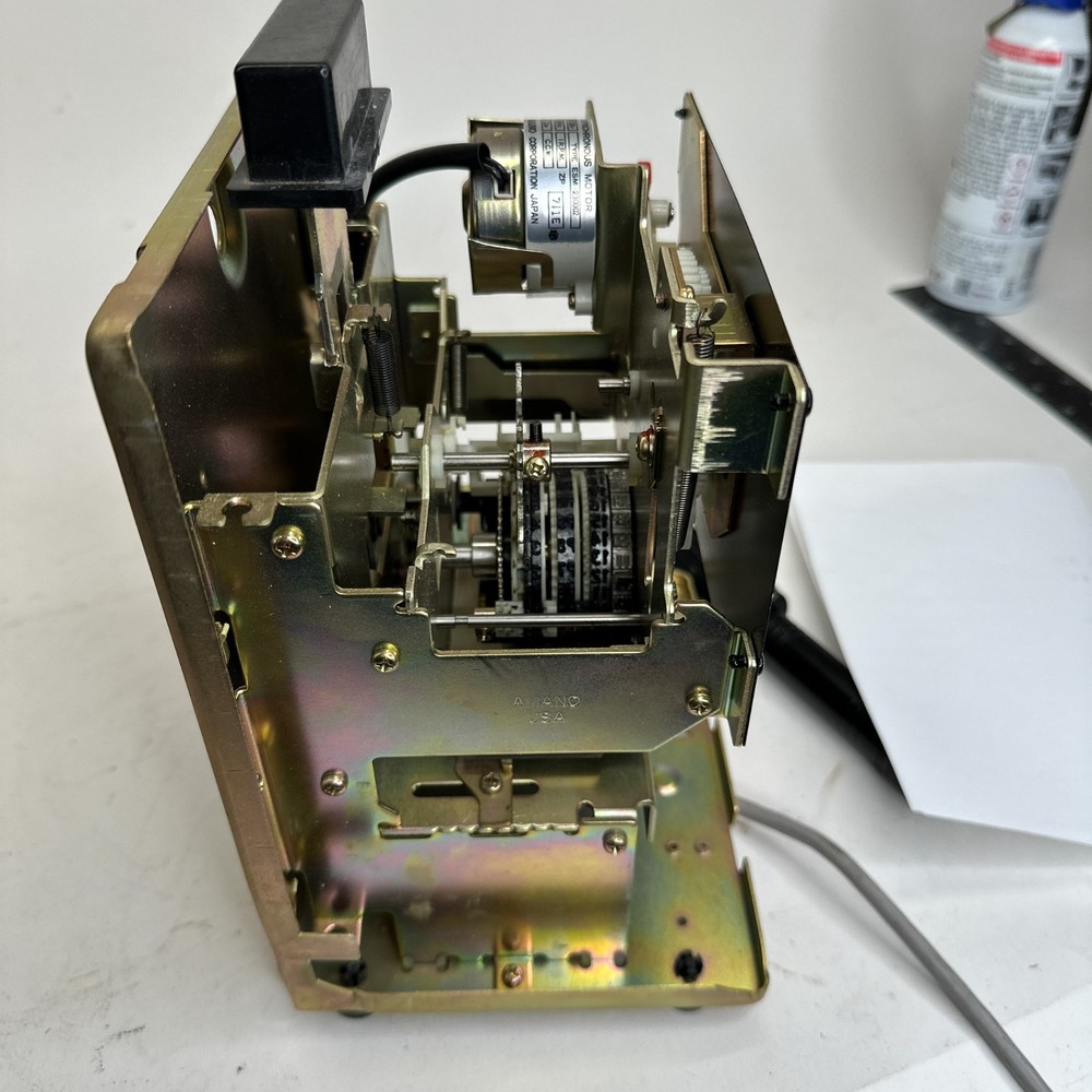 Amano Model 3636 Time Recorder Time Clock with Key working video
