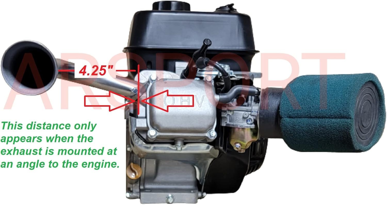 3 Stage Exhaust Header Pipe Fits Predator 212cc GX160 GX200 Go Kart & Mini Bikes