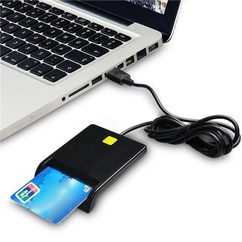 USB Smart Card Reader DNIE ATM CAC IC ID SIM Card Reader for Windows Linux