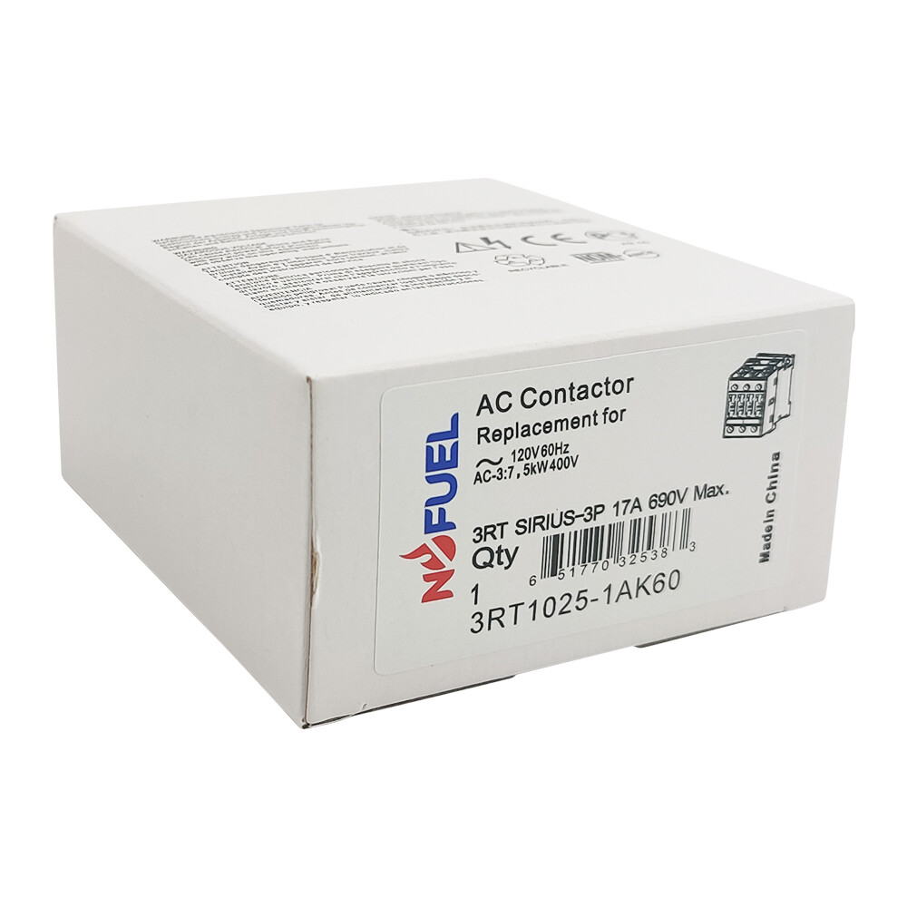 3RT1025-1AK61 Contactor 120V coil same as Siemens Contactor 3RT1025-1AK60 17A AC