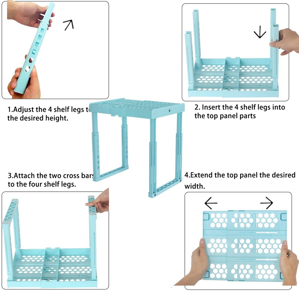 Adjustable Locker Shelf for School, Height and Width Adjustable Locker Organi...