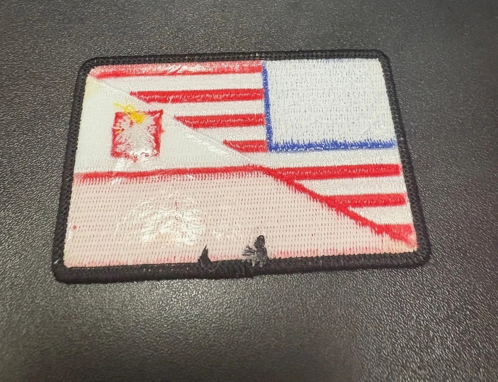 American / Polish Flag Patch