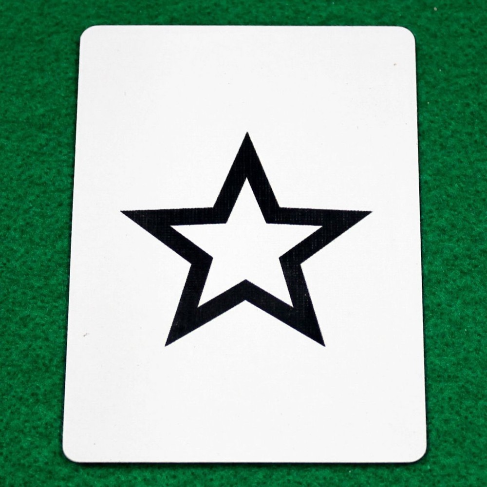 ESP Star, Bicycle Printed Gaff Card, Red